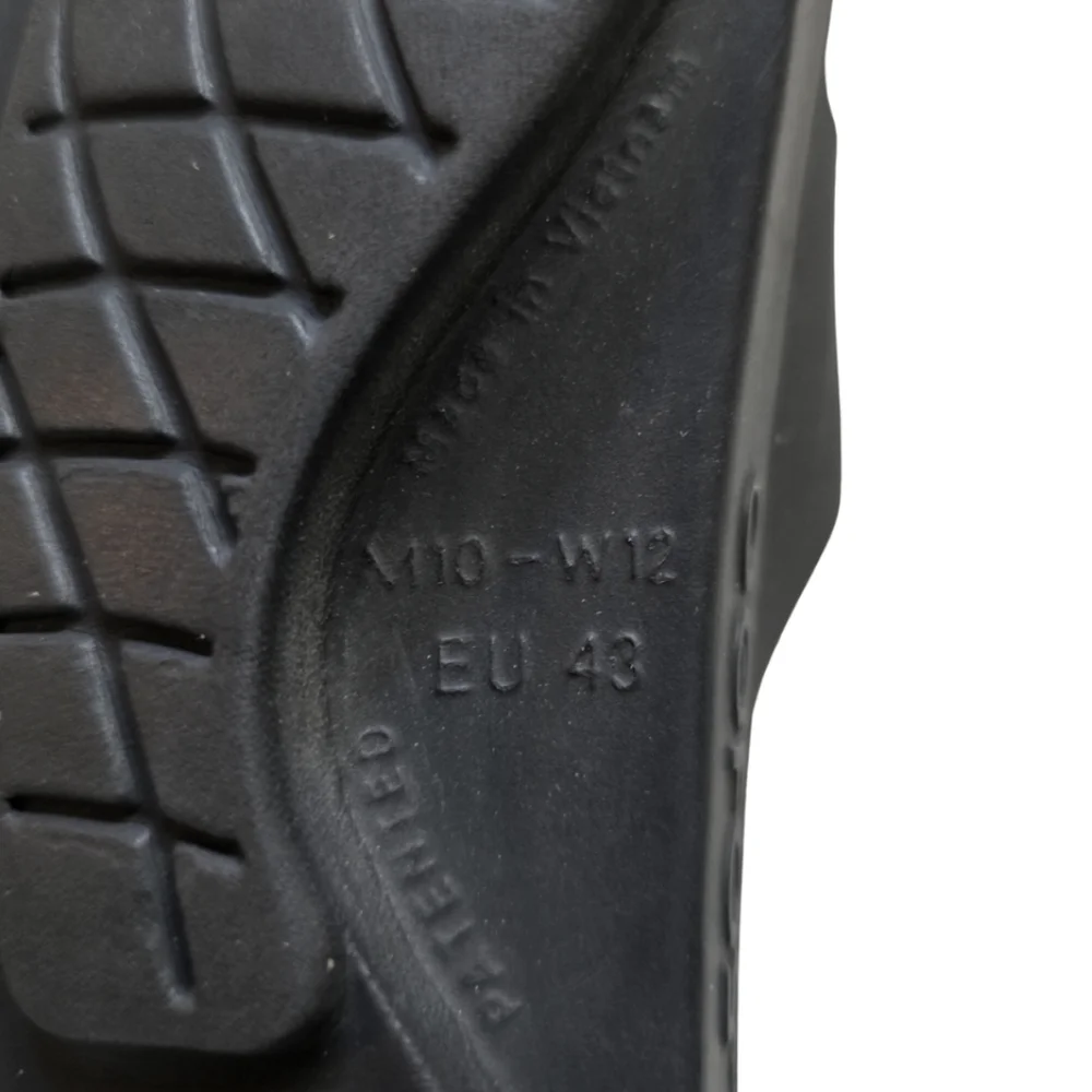 OOFOS OOahh Mens Slide Recovery Sandal Shoes M10/W12 EU 43 Black